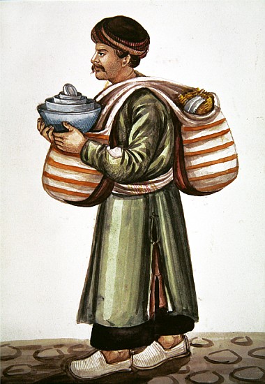 The ceramic merchant a Persian School