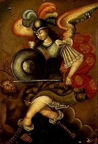 The archangel Michael and the devil a Peruanisch