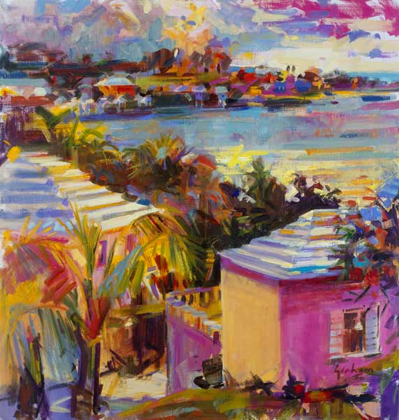 Dusk Reflections, Bermuda a Peter  Graham
