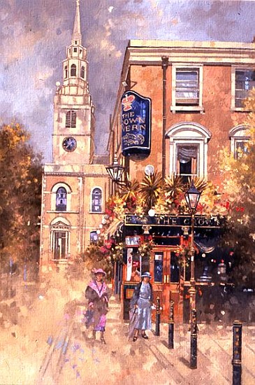 Crown Tavern, Clerkenwell, 2000 (oil on canvas)  a Peter  Miller
