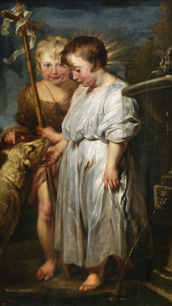 Christ and John the Baptist as Children a Peter Paul Rubens