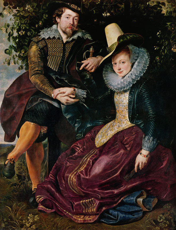 The Artist and His First Wife, Isabella Brant, in the Honeysuckle Bower a Peter Paul Rubens