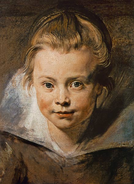 Head of a child (Clara-Serena Rubens) at 1616. a Peter Paul Rubens