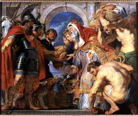 Abraham and Melchizedek a Peter Paul Rubens