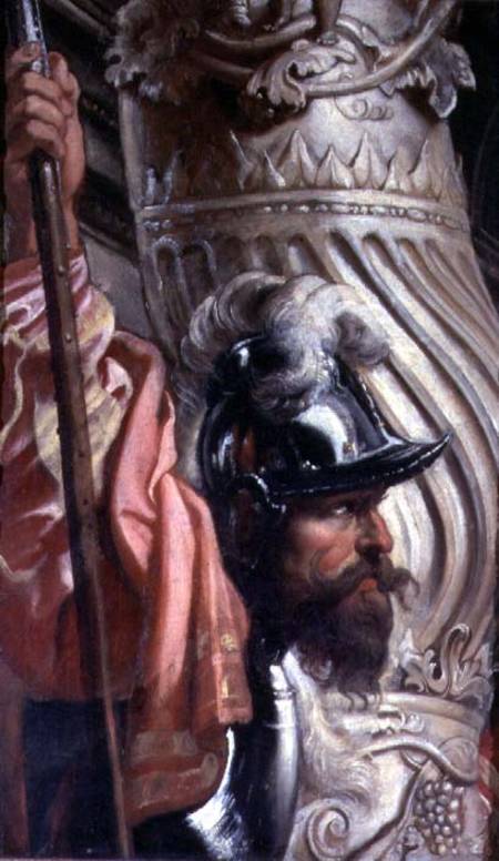 Halberdier, fragment of The Gonzaga Family in adoration of the Trinity a Peter Paul Rubens