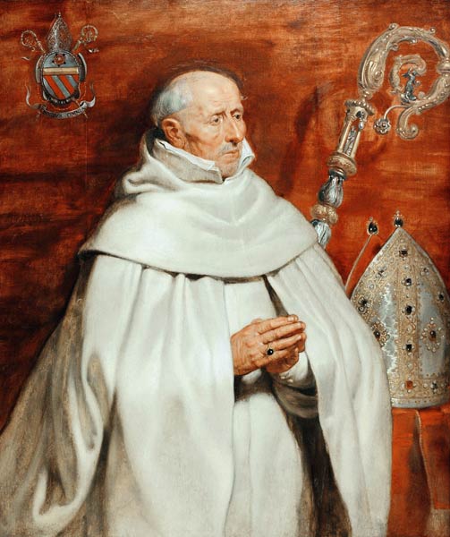 Matthaeus Yrsselius (1541-1629), Abbot of Sint-Michiel's Abbey in Antwerp a Peter Paul Rubens