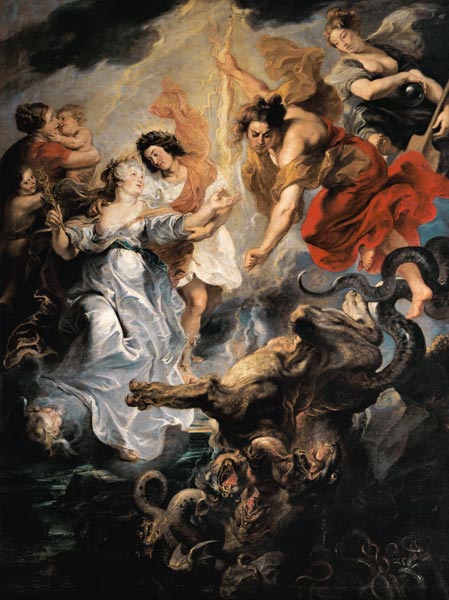 Medici cycle: The reconciliation of the queen with her son, 15-12-1621 a Peter Paul Rubens