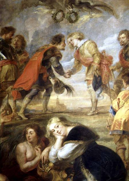 The Meeting of Ferdinand II (1578-1637) and his son the Cardinal Infante Ferdinand before the battle a Peter Paul Rubens