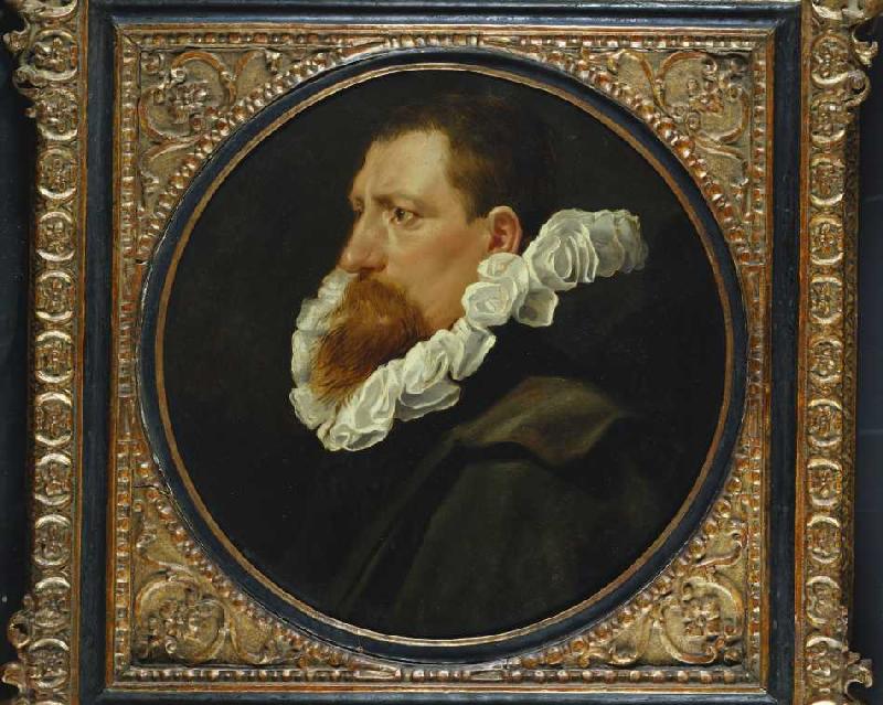 Portrait eines Herren mit weißer Halskrause and grauem Mantel. a Peter Paul Rubens