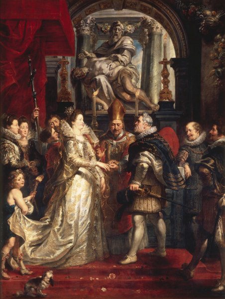 Rubens / Marriage of Marie de  Medici a Peter Paul Rubens