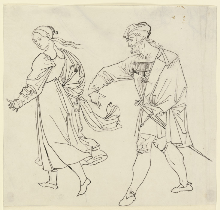 Szene am Ausgang der Kirche: Faust und Gretchen a Peter von Cornelius
