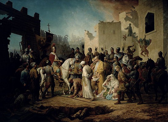 Tsar Ivan IV conquering Kazan in 1552 a Petr Mikhailovich Shamshin