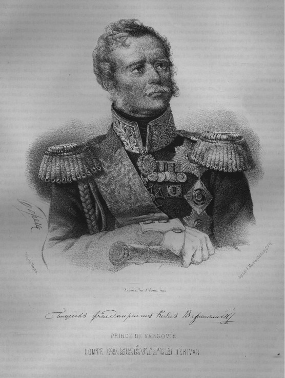 Portrait of Ivan Fyodorovich Paskevich, Count of Erivan, Viceroy of the Kingdom of Poland a P.F. Borel