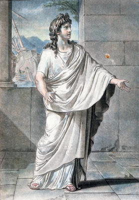 Orestes, costume for 'Andromaque' by Jean Racine, from 'Research on the Costumes and Theatre of All a Philippe Chery