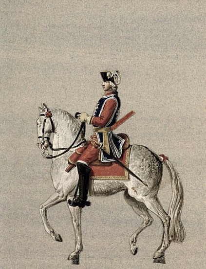 Equestrian portrait of Prince Charles de Beauveau-Craon (1720-93) a Pierre Antoine Lesueur