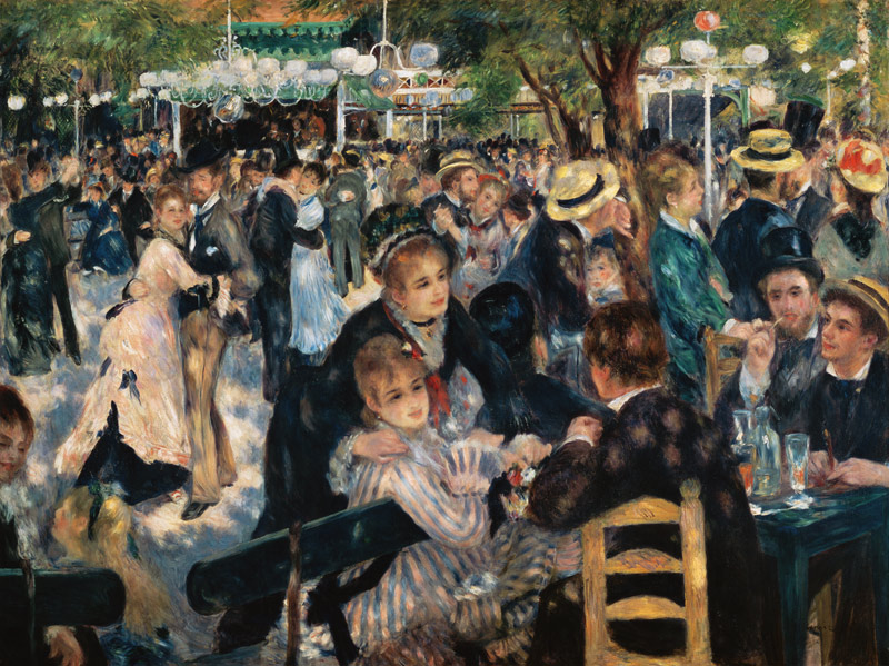 Ballo al Moulin de la Galette à Montmartre a Pierre-Auguste Renoir