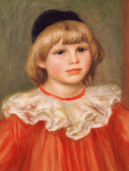 Claude Renoir dressed as a clown - Detail a Pierre-Auguste Renoir