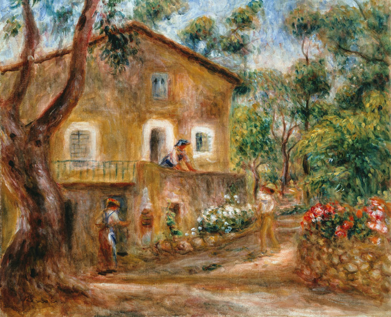 La casa delle Collettes a Cagnes. a Pierre-Auguste Renoir