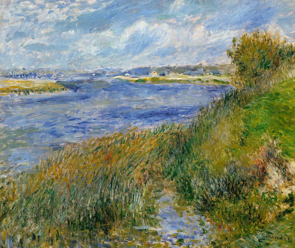 Die Seine-Ufer bei Champrosay a Pierre-Auguste Renoir