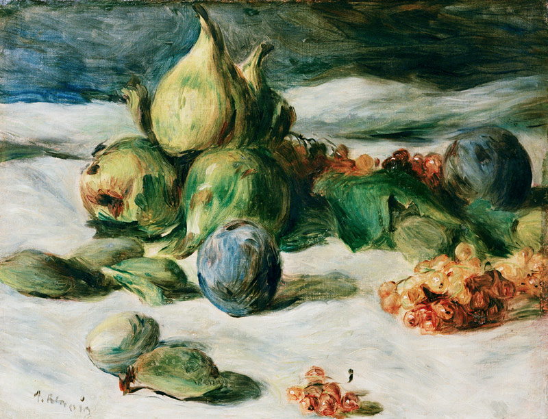Renoir / Fruit still life / c.1869/70 a Pierre-Auguste Renoir