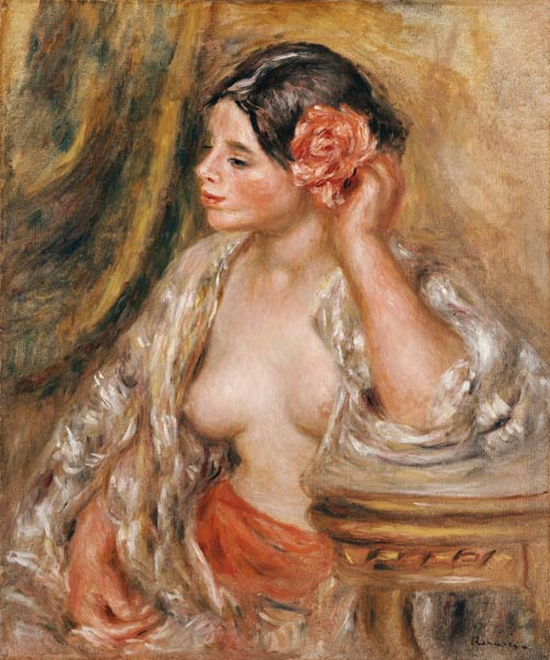 Gabrielle a sa Coiffure a Pierre-Auguste Renoir