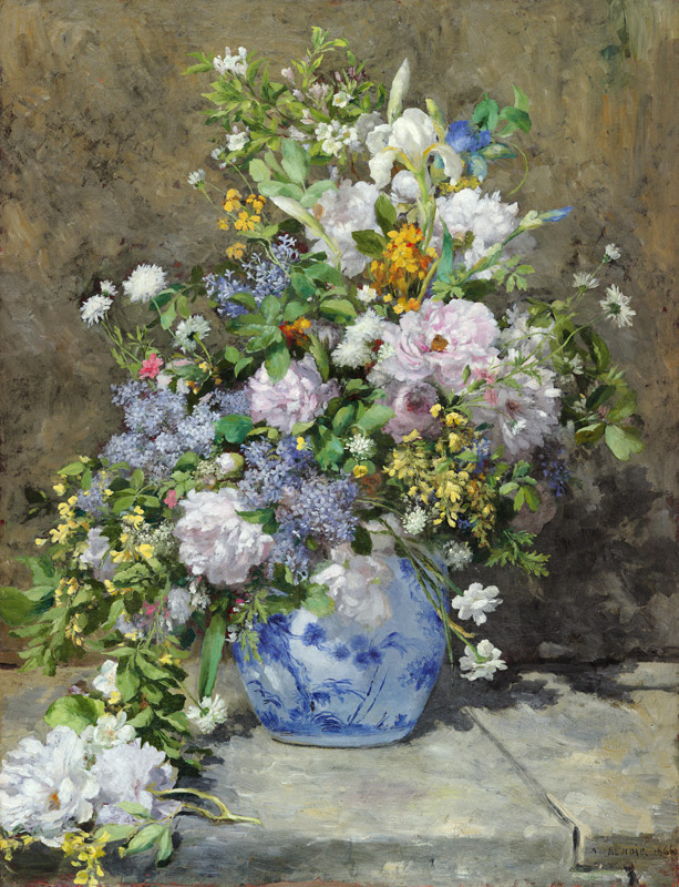 Grande vaso con fiori a Pierre-Auguste Renoir