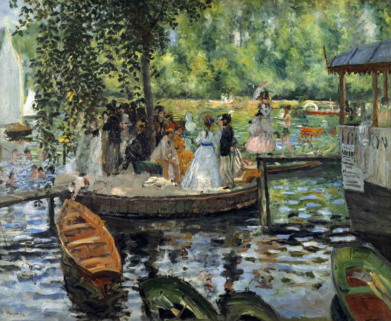 La Grenouillère - quadro di Pierre-Auguste Renoir come stampa d\'arte o  dipinto.