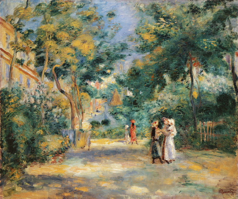 I giardini di Montmartre a Pierre-Auguste Renoir