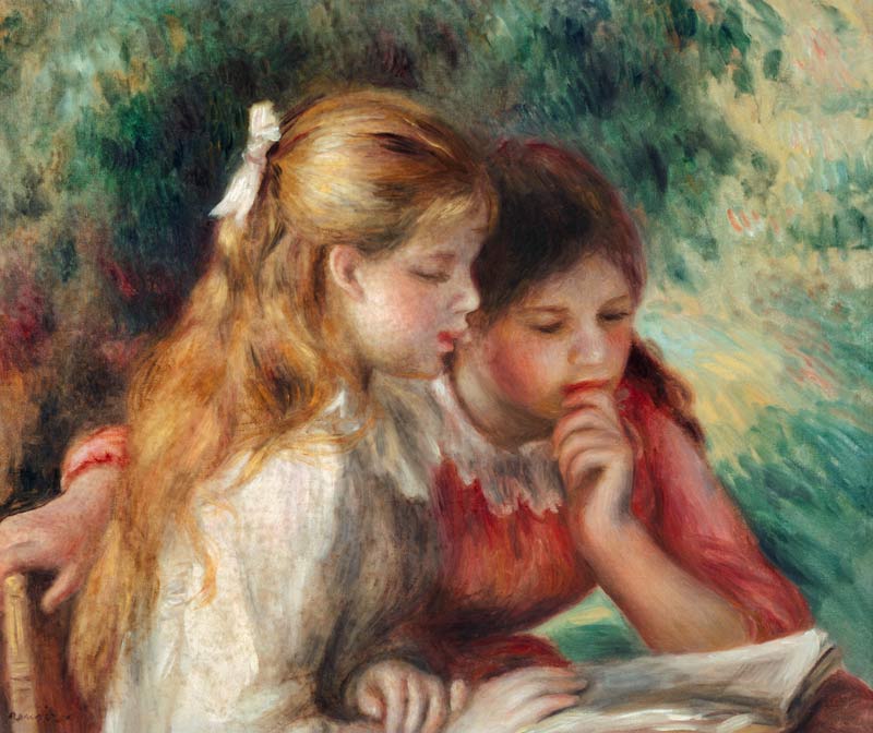 La lettura a Pierre-Auguste Renoir