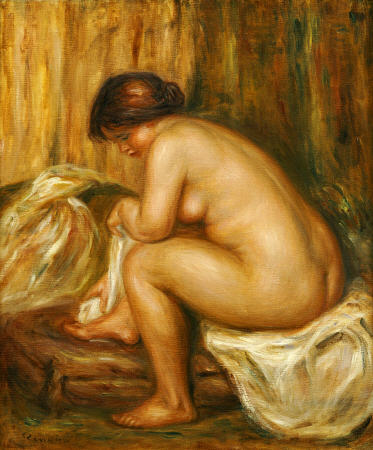 After The Bath a Pierre-Auguste Renoir