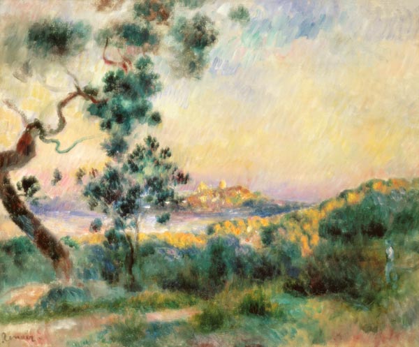 View of Antibes. a Pierre-Auguste Renoir