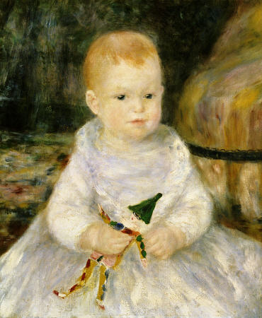 Child with A Toy Clown a Pierre-Auguste Renoir