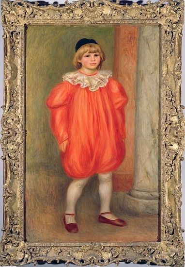 Claude Renoir in a clown costume a Pierre-Auguste Renoir