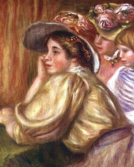 Coco and the two servants a Pierre-Auguste Renoir
