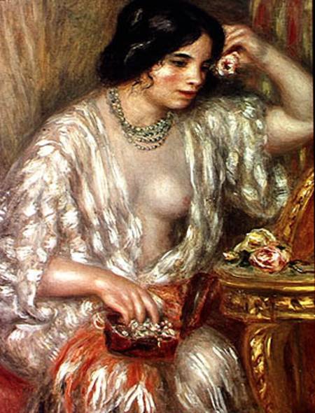 Gabrielle with Jewellery a Pierre-Auguste Renoir