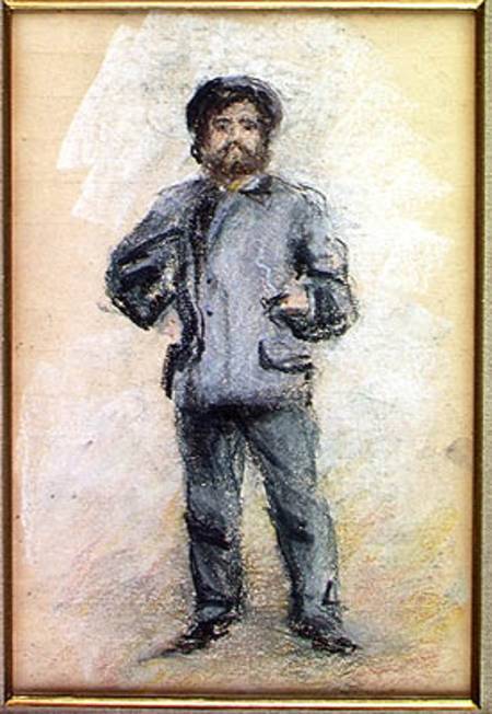 Portrait of Claude Monet (1840-1926) Standing a Pierre-Auguste Renoir