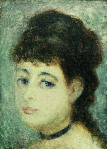 Renoir/Portrait of a young woman/c.1875 a Pierre-Auguste Renoir