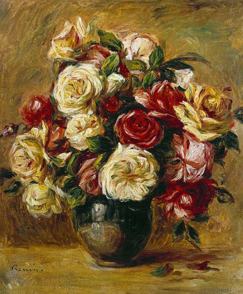 Bouquet di rose-Renoir, Pierre-Auguste