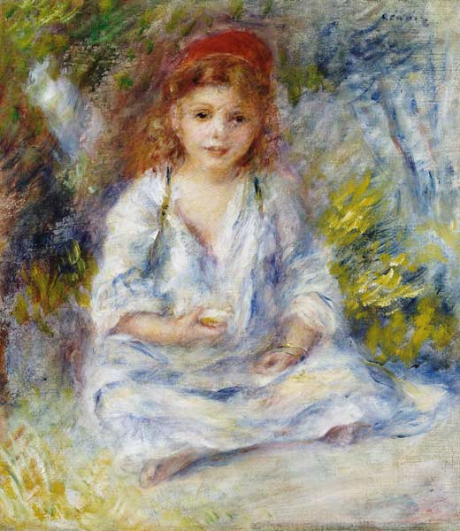 Young Algerian Girl, c.1881 a Pierre-Auguste Renoir