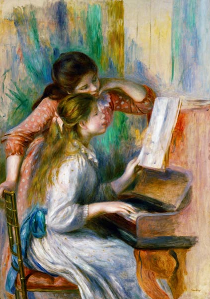Young Girls at the Piano a Pierre-Auguste Renoir