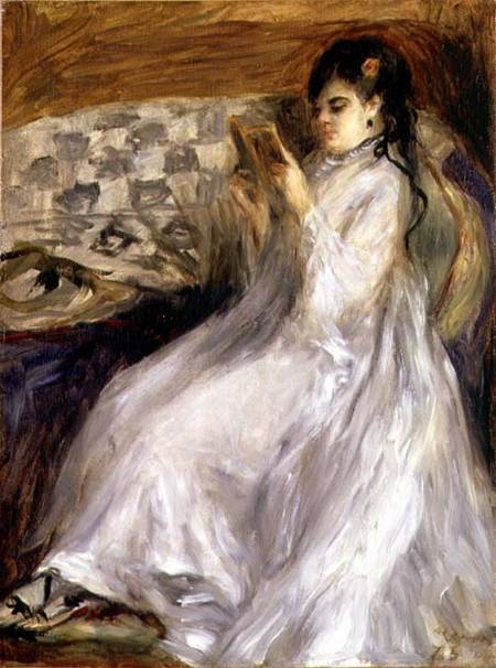 Young Woman Reading a Pierre-Auguste Renoir