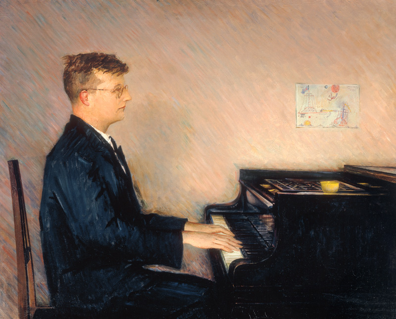 Portrait of the composer Dimitri Shostakovich a Pierre Bonnard