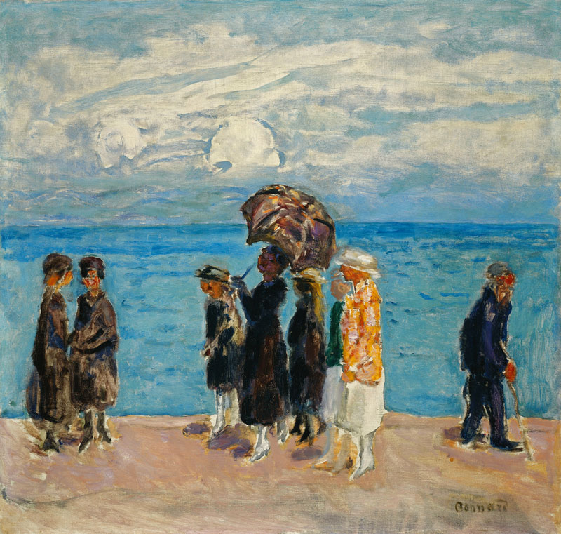 Spaziergänger am Meer (Promeneurs au Bord de la Mer) a Pierre Bonnard