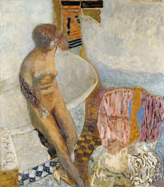 Nude by the Bath Tub a Pierre Bonnard