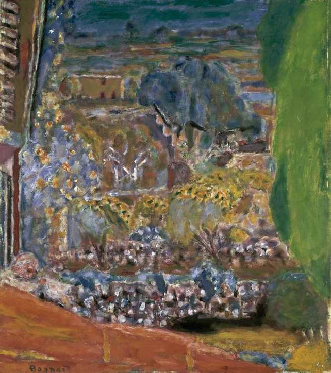 Landscape with red Rooves a Pierre Bonnard