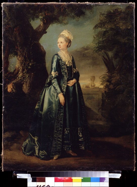 Lady in a Garden (Portrait of Grand Duchess Natalia) a Pierre Etienne Falconet