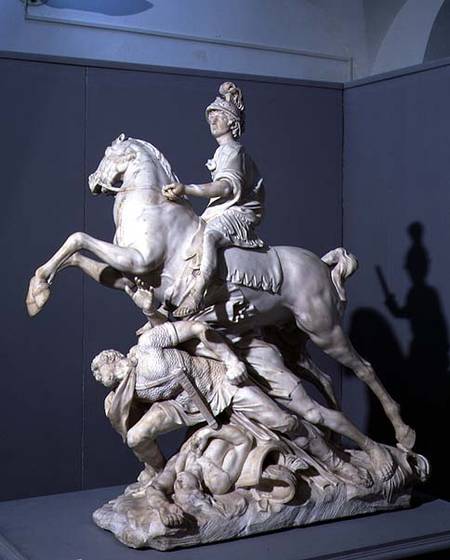 Alexander Victorious, sculpture from a modello a Pierre  Puget