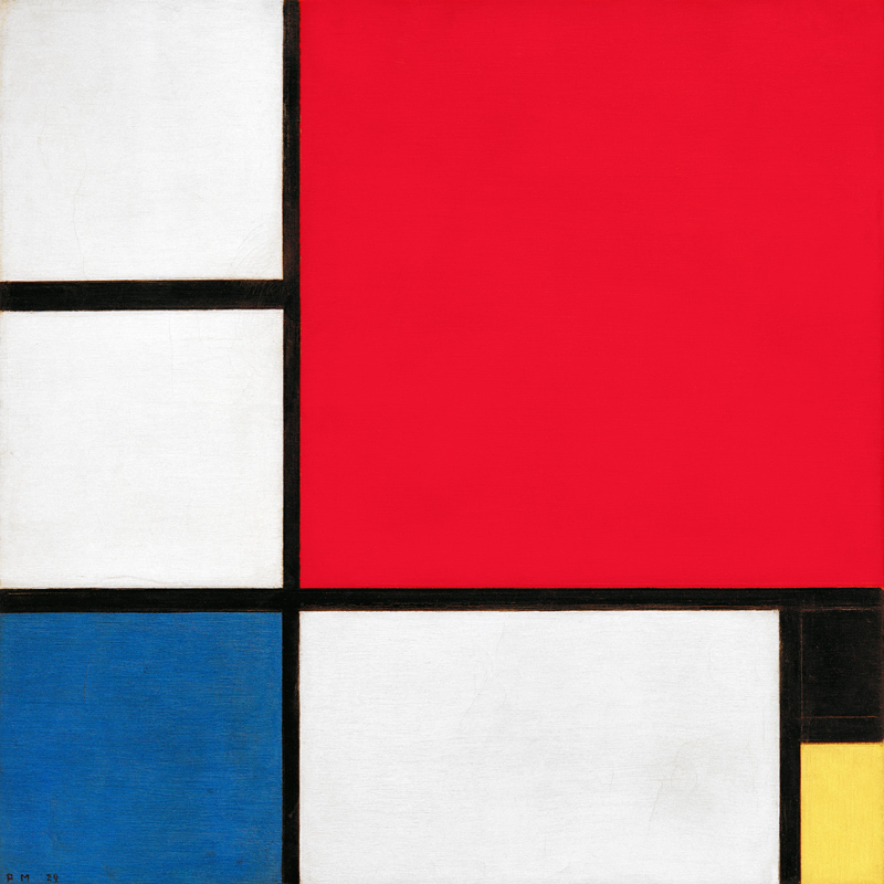 Composition II a Piet Mondrian