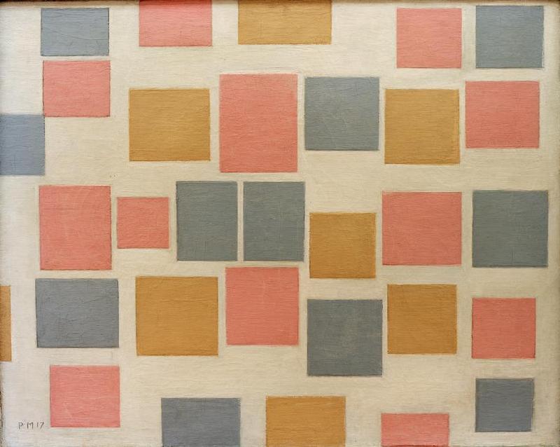 Composition With Coloured… a Piet Mondrian