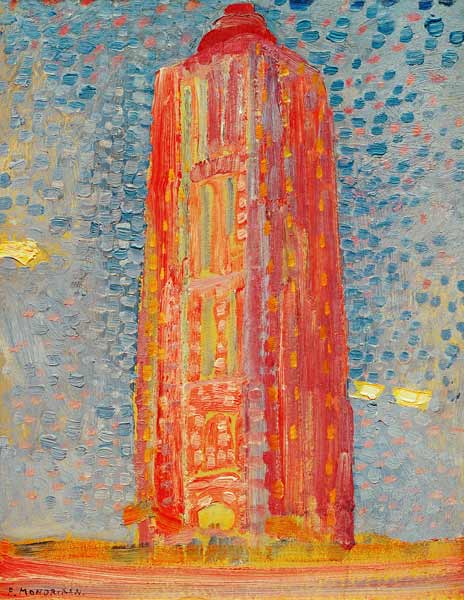 Faro di Westkapelle a Piet Mondrian